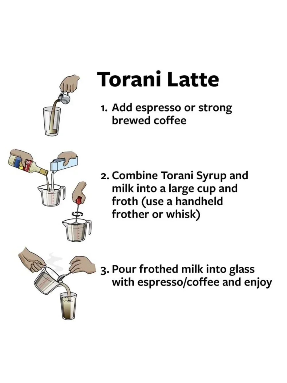 Torani French Vanilla Coffee Syrup 25.4 oz Bottles Flavoring For Latte Drinks
